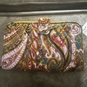 Vera Bradley Buta Spray Essential Tab Wallet